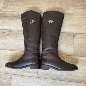 Tory Burch Wembley Riding Boot Women’s Sz 6.5 Brown Winter